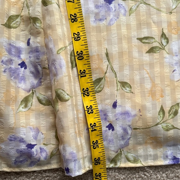 Vintage Y2K Butter Yellow Floral Mini Sundress Coquette Girl Women’s 13/14 - Picture 8 of 10